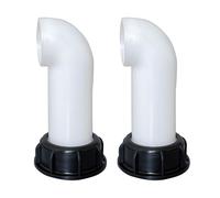 2Pcs Tanks Adapters Hose Splitters Connector Extension Drain Spouts Hose Water Tanks Nozzle Tap Caps Valves Fitting IBC Water Tank Nozzle Tap Caps Valves Fitting