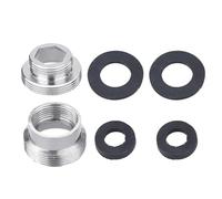 2Pcs Tap Adapter Male Thread Faucet Adaptors Aerator Connector Bushing Reducers Pipe Fitting 22mm to 16mm Tap Bushing Reducers Pipe Fitting