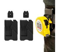 2Pcs Tape Measure Holder for Belt, Quick-Draw Universal Tape Holder Tape Measure Belt Clip Clip-on Tool Clips Scaffolding Tools Holder Accessories for Electrician Carpenter Plumber Impact Nailer