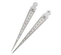 2PCS Taper Gage Stainless Steel 1-15mm Welding Metric Feeler Gap Hole Tool for Tapering Measurement