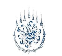 2pcs Tattoo Sticker Jellyfish Planet Feather Snake Large Pattern Water Transfer Tatoo(002)