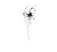 2pcs tattoo stickers for women waterproof and durable men's colorful art flower arm arm leg stickers(28)