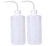 2PCS Tattoo Wash Bottle 500ml/17oz Safety Tattoo Squeeze Bottle with Scale Plastic Squeeze Water Bottles for Liquids, Succulent Watering, Irrigation