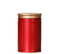 2pcs Tea Tins Canister with Airtight Lids, Coffee Sugar Canister,Small Kitchen Canisters Containers for Storage Tea, Coffee, Sugar,(Red)