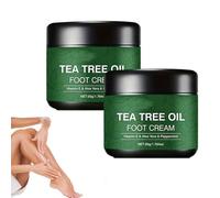 2PCS Tea Tree Oil Foot Cream,2026 New Tea Tree Foot Moisturizer for Dry Cracked Heels and Feet,Advance Repair Foot Cream,Foot&Hand Cream,Cracked Heel Cream,Tea Tree Oil Foot Moisturiser For Foot Care