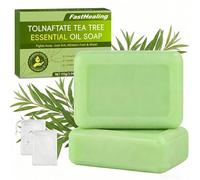 2Pcs Tea Tree Soap - SulisBody Antifungal Cleansing Tea Tree Oil Soap, Obvious Deodorizing & Anti-Mite Effect, with Foaming Net for Daily Body Care