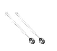 2pcs Teaspoon, Tablespoon & Coffee Scoop, 5 Gram Scoop, Metal Measuring Spoons, Measuring Set Teaspoon Scoop for Easy Measuring 5g Scoop for Powder Tablespoon Scoop Measure Measuring Spoons
