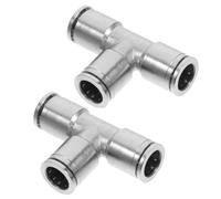 2pcs Tee Hose Quick Connector Copper Air Hose Fittings 12 Mm