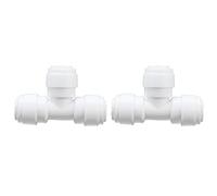 2PCS Tee Quick Connecter Water Tube Fitting 100PSI Push in Fitting Push in Joint for Garden