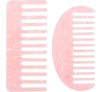 2pcs Teeth Hair Side Combs Bangs Comb 5.11x2.36x0.12 Inch Acetate Fiber Wide Tooth Design Glide Easily through Hair Tension Retro Style Accessories for Everyday Use, Durable for long-time using, He...