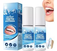 2Pcs Teeth Whitening Paint,Instant White Tooth Paint&Polish,Effective Whitening Pen&Gel,Fast Stain Removal Gel,Safe&Long Lasting Tooth