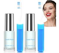 2Pcs Teeth Whitening Paint with Toothbrush,Instant W/hitening Paint for Teeth,Teeth Wh/itening Kit,Teeth Whitening Pen Instant,Tooth Paint White,Tooth Stain Remover,Tooth Paint Enamel,Teeth Whitener