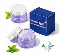 2PCS Teeth Whitening Powder, 100G Tooth Whitener Stain Remover, Removes Years of Tea, Coffee and Wine Stains, Protect Gums, Freshen Breath