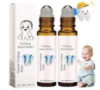 2PCS Teething Oil Roller, Teething Relief Roller, Teething Essential Oil Roller,Teething Oil for Daily Use,Easy to Use Moisturizing Stick,Teething Roller Teething Oil for Reducing Teething Discomfort