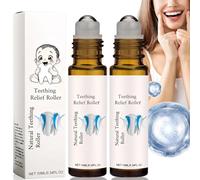 2Pcs Teething Roller Natural Pain Relief,Natural Pain Relief Roller,Teething Oil Roller,The Calm Roller Teething,Teething Roller Oil,Teething Relief Roller,Teething Gel,Reduce Teething Discomfort