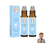 2PCS Teething Roller Natural Pain Relief, Reduce Teething Discomfort, for Using Along The Jawline