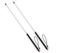2pcs Telescop Teacher Pointer Sticks with 2pcs Wrist Straps, Retractable Extendable Handheld Teaching Guiding Stick for Classroom Meetings Lectures Seminars Presentations Whiteboard Blackboard