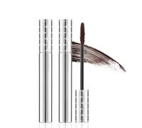 2PCS Telescopic Brown Lash Mascara, Waterproof Lengthening & Lifting Formula with Olive-Shaped Brush, Smudge Free Soft Brown Colour for Defined Natural Looking Lashes, Everyday Eye Makeup for Women