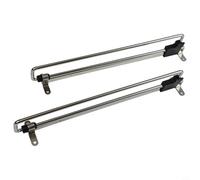 2Pcs Telescopic Clothes Rods Retractable Pull Out Design Adjustable Closet Rods Made of Iron for Robust Support and Space Optimization in For Closets (300mm)