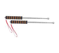 2pcs Telescopic Inspection Hammer for Wall Tile Hollow Sound Detection | Thickened Alloy Steel, Folding Handle, Non-destructive Testing, for New House Checks and Acceptance