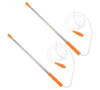 2pcs Telescopic Sprayer Rod Extension with Plastic Parts | Two-piece Replacement Wand, Orange Colour, for Orchard Spraying and Potted Plants, Extended Reach