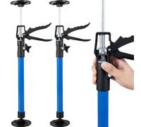 2Pcs Telescopic Support Rod 50cm-115cm, 40KG Capacity Alloy Telescopic Support Pole Adjustable Third Hand Support Pole Anti-Slip Woodworking Installation Lifting Support Tool for Door