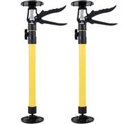 2PCS Telescopic Support Rod, Adjustable Third Hand Support Rod Heavy Duty 40KG Capacity Telescopic Support Pole Anti Slip Door Frame Strut Telescopic Prop for Plasterboard Drywall (Yellow, 50-115cm)