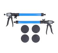 2PCS Telescopic Support Rods with Non Slip Pads, Stainless Steel Adjustable Pole for Woodworking Cabinet Installation, 50-115cm Height Adjustable Lifting Support Rod