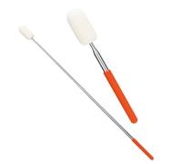 2pcs Telescoping Sponge Stick for Pottery, Retractable Ceramic Sponge Stick Mud Tools Pottery Sponge for Cleanup Excess Water from Tall or Narrow Pottery(Large,Extend up to 28.35in)