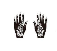 2pcs Templates For Women Temporary Tattoo Flower Wedding Tattoo Supplies For DIY Body Art(04)