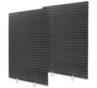 2PCS Temporary Blackout Blinds, Self Adhesive Blinds No Drill Blinds, Stick on Curtains Blackout Blinds, Temporary Blind for Windows (2 Size)