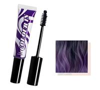 2PCS Temporary Hair Color Mascara - Purple Hair Dye for Girls, Washable Gentle Formula, No Bleach Needed, Compact Size for Cosplay, Parties, Festivals & Daily Styling (Purple)