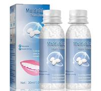 2Pcs Temporary Tooth Filling Repair Kit,Dental Bridge,DIY Tooth Repair Granules,Tooth Filling Repair Kit,Broken Tooth Repair,Tooth Repair Granules Included,Moldable Beads for False Teeth,Easy to Use