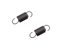 2Pcs Tension Springs With Hooks Length 65mm, 2mm Wire Dia, 20mm OD Diameter