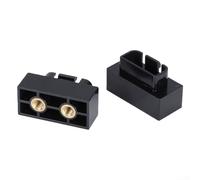 2pcs Terminal Connectors Designed for For electromechanical Equipment Requiring Reliable Insulation and Thermal Stability (Black)