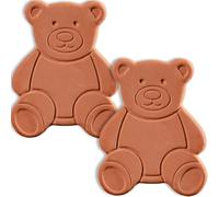 2PCS Terracotta Brown Sugar Keeper Bear Brown Sugar Saver and Softener Disc to Maintain Food Moisture in Storage Container