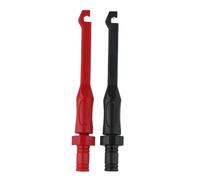 2pcs Test Probe Clips, Insulation Piercing Probes for Multimeter & Oscilloscope, 4mm Banana Plug, CAT II 1000V 10A, Red & Black