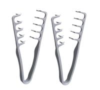 2PCS Texture Comb, 18.5 * 7cm Voluminous Wide Tooth Comb, V Styling Combs, Texturising Combs, ABS, Lightweight Care Accessories, Ideal For Curly Hair, For Women Men