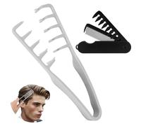 2Pcs Texture Comb for Men, Texturising Nowavibe Magic Combs, Hair Textured Mens Styling Comb, Boys Wave Texturing Volume Curling Quad Miracle Combs, Messy Volume/Volumising Wide Tooth for Men