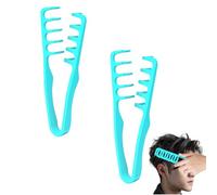 2pcs Texture Comb, Men's Wide Tooth Styling Comb Volumizing Combs, Roots Volume Tool, Grooming Accessory For Cover The Bangs Seam For Most Hair Types Salon & Barber Use,19x9cm