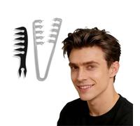 2Pcs Texture Comb Thick Wide-Tooth Hair Comb and Volumizing Hair combs, Hair Styling Texture Combs suitable for Men and Women Fringe Divider and Bangs Beauty tool
