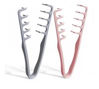 2Pcs Texture Comb Volumising Hair Root Clips for Women, V-Shape Fluffy Hair Styling Tool for Hiding Hair Seams, Heatless Instant Root Lifter, Zig-Zag Parting Combs for Fine Thin Hair, DIY Hairdres