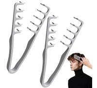 2Pcs Texture Comb, Volumizing Wide Tooth Comb, Roots Volume Tool, Foundation Capacity Apparatus Maximum Lift, Hair Combs for Men and Women-Professional Use in Barber Shops
