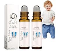 2PCS The Calm Roller for Ba/bies,Natural Teething Relief Roller with Soothing Gel & Essential Oil to Reduce Teething Discomfort,Gentle,Portable Daily Use Teething Stick,Mild for in/fant Relief