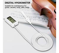 2pcs Thermometer Hygrometer Digital Indoor/Outdoor Guitar Hygrometer Humidifier Temperature Humidity Monitor replacement for Violin Guitar Ukulele(White)