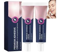 2PCS Thermoplastic Denture Adhesive,Comfortable Non-Glue Long Holding Reliner,False Teeth Adhesive,Dental Glue for Loose Teeth,Adhesive Cream,Long Lasting Denture Fixative,Stability Denture Repair Kit