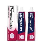 2Pcs Thermoplastic Denture Adhesive For Refitting And Tightening, 28g Convenient Dentals Glue For Broken Loose Teeth, Comfortable Non-Glue Long Holding Reliner, Improves Fit, Comfort, Stability
