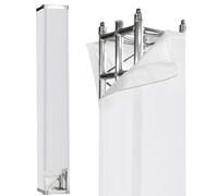 2PCS Thick Truss Cover - Hook and Loop Fixed High Elasticity Scrim Sleeve for 6.56 ft x 12 in Box Truss - Ideal for Wedding, Performance,Concert Decorations(White)