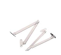 2PCS Thickened Cold Rolled Steel Cabinet Door Folding Trolley Display Rack, Silver 235mm x 9mm, for Cabinets Bookcases Lower Doors