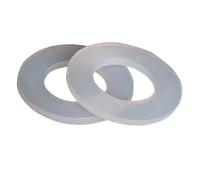 2pcs Thickness 2.5mm Silicone Gasket Flat Gasket O-Ring Seal Washer For Inner Diameter 20/25/32/40/50mm Pipe Fittings (Size : 50mm)